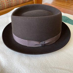 Bitlmore "Royal" stingy brim pork pie hat size 7 & 5/8
